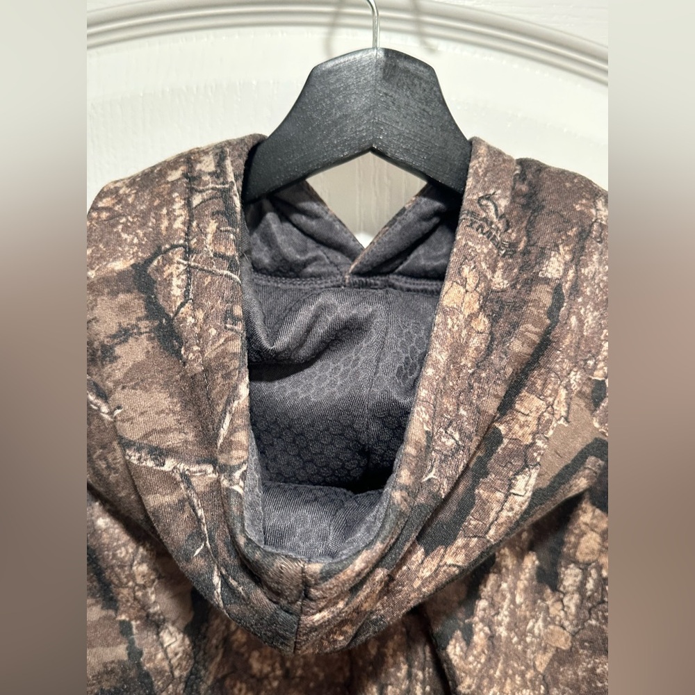 Habit Men’s Real Tree Timber Performance Camouflage Hoodie, Size Large - Picture 10 of 16